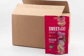 Конфеты Sweet&Go в брусничной глазури с цельным кешью (Россия) 80г