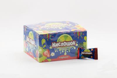 Жевательная резинка Кислошок с начинкой клубника (Россия) 4г